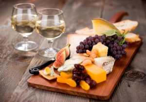 Gourmet Cheeseplate with Wine